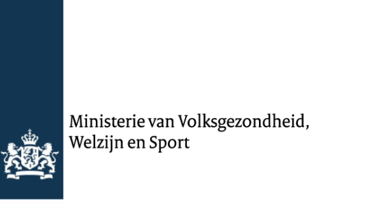 Logo ministerie van volksgezondheid, welzijn en sport, klik voor een vergroting