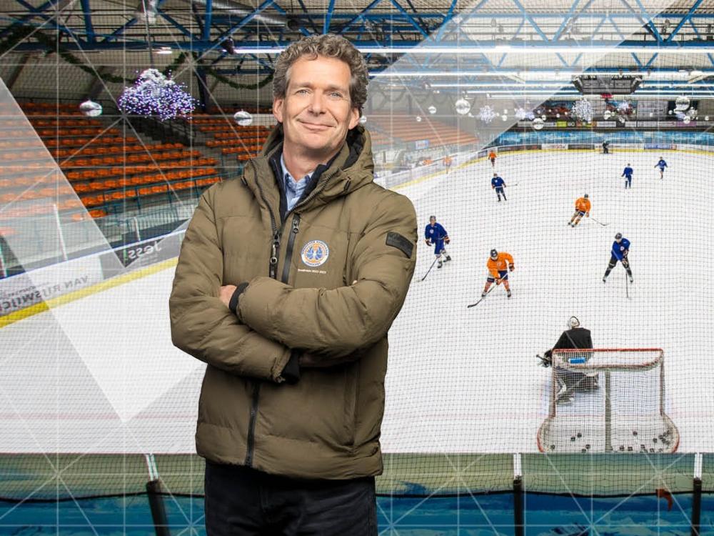 Foto van de voorzitter van IJshockeyvereniging Kemphanen